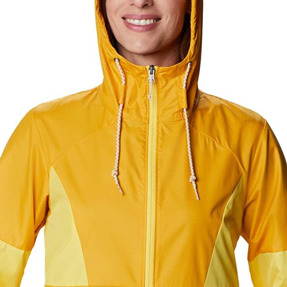 Columbia Side Hill Windbreaker in Large - Bright Gold/Sun Glow